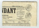 Journal L'Indépendant (complet) Du 28/09/1850 2 Timbres Humides 1 C Noir (fiscal + Postal ) Obl Grille Belle Pièce - Periódicos