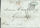 ITALIE DE ROME POUR GRENOBLE TAXE "10" PAR VOIE DE MER POUR GRENOBLE DE 1857 LETTRE COVER - Sin Clasificación