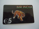 GREECE USED PREPAID CARDS  TIGER  MR INDIA - Dschungel
