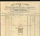 1893 Documento Comercial FABRICA De GRAVATAS E Vinho Porto, LOJA Rua Dos Capelistas LISBOA. Selo Fiscal 20 Reis PORTUGAL - Lettres & Documents