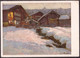 Robert Elmiger  Winterlandschaft  Künstlerkarte - Elm