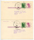 United States 1969 Scott UX48 Lincoln 5 Uprated Postal Cards, Mix Of Railway Post Office Postmarks - 1961-80