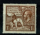 Ref 1595 - GB 1925 - KGV British Empire Exhibition 1 1/2d Mint Stamp - Neufs