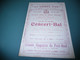 ANCIEN PROGRAMME CONCERT BAL  AMICALE DES OUVRIERS MUNICIPAUX NANTES LOIRE INFERIEURE ATLANTIQUE 1913 - Programmes