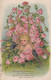 ¤¤   -   Carte à Système Gauffrée  -  Bébé, Oiseaux, Fleurs     -   ¤¤ - Babies