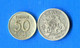 Suéde  Krona 1890  Arg  +   50  Ore  Arg - 1 Franc
