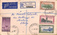 Ac6641 - NEW ZEALAND - REVENUE STAMP On Registered COVER From TEMUKA  To ITALY 1948 - Covers & Documents