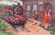 Fantaisies - Fleur - Edit. Rokat - Train Fleuri Avec Enfants - Dorure  - Carte Postale Ancienne - Sonstige & Ohne Zuordnung