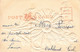 Fantaisies - Fleur - Fleur Violette Type Marguerite Sur Fond Vert - Relief  - Carte Postale Ancienne - Otros & Sin Clasificación