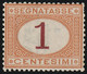 1870 1 C. Ocra E Carminio Sass 3 Centratissimo MNH** - Taxe