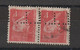 France Perforé Ancoper LL 89 Sur Paire - Used Stamps