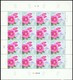 China 2020-10 The Flower-Rose 4v Stamps Full Sheet(hologram) - Hologrammes