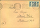 1949, 50 Pf. Stephan Als EF Auf Auslandsbrief Uns 2-mal 12 Pf. Auf Fernbrief - Other & Unclassified