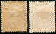 Monaco,Prephilately 1891 1 C Two Diferent ColorMLH * As Scan - ...-1885 Prephilately