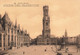 Grand Format - Bruges - Le Palais Provincial - Le Beffroi - Statue Breydel  - Dim.20/13.7 Cm - Carte Postale Ancienne - Brugge