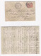 Enveloppe Et Lettre 1901, Sainte Marie De La Mer Pour Le Château De Maruejols Par Lédignan - Lettres & Documents