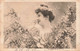 Fantaisies - Femme - Fleur - Oblitéré Haine Saint Pierre 1906 - Carte Postale Ancienne - Femmes