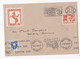 Enveloppe Affranchissement France Suisse 1955 Concours Hippique De Genève. Vignette Saumur. - Paardensport