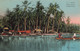 Tahiti - Village Tahitien - Edit. L.Gauthier - Colorisé - Animé - Barque - Palmier - Carte Postale Ancienne - Tahiti