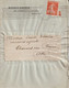 1913 - SEMEUSE PERFOREE (PERFIN) Sur ENVELOPPE PUB "MACHINES AGRICOLES MASSEY-HARRIS" De PARIS - Briefe U. Dokumente