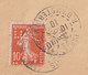 1910 - SEMEUSE PERFOREE (PERFIN) Sur ENVELOPPE PUB "COMPAGNIE DE FIVES-LILLE" De PARIS - Covers & Documents