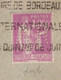 1933 - PAIX PERFORE (PERFIN) Sur ENVELOPPE PUB "ROUDEL & Cie" De BORDEAUX Avec MECA FOIRE COLONIALE - Covers & Documents
