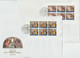 Vatican 1991 Y&T C891 Sur FDC. Les 3 Panneaux De 6 Timbres. Chapelle Sixtine - Libretti