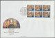 Vatican 1991 Y&T C891 Sur FDC. Les 3 Panneaux De 6 Timbres. Chapelle Sixtine - Booklets