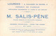 FRANCE - 65 - LOURDES - Pension De Famille - SALIS PENE - Carte Postale Ancienne - Lourdes