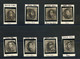 BELGIQUE - COB 6A  - 10C BRUN PAPIER EPAIS MEDAILLON - 15 TIMBRES NUANCES DIVERSES - 1851-1857 Medallions (6/8)
