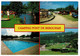 TENNEVILLE CAMPING PONT DE BERGUEME Province De Luxembourg CPA RARE GRAND FORMAT - Tenneville