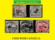 1923 (°) BUMBA  BELGIAN CONGO  CANCEL STUDY [1] VLOORS COB 115+117+128+110+109 FIVE ROUND CANCELS - Varietà E Curiosità