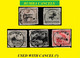 1923 (°) BUMBA  BELGIAN CONGO  CANCEL STUDY [1] VLOORS COB 115+117+128+110+109 FIVE ROUND CANCELS - Errors & Oddities