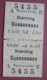 Fahrschein Für Die Fahrt Von Sterzing Nach Gossensass 1909 Im  Personenzug II Klasse (K.k. Priv. Südbahn) - Europa