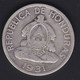 MONEDA DE PLATA DE HONDURAS DE 1 LEMPIRA DEL AÑO 1931 (COIN) - Honduras