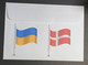 (2 Oø 13) Danmark Prime Minister Visit To Ukraine (with OZ Fish Re-print Stamp) 31-1-2023 - Cartas & Documentos