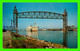 CAPE COD, MA - VIEW OF CANAL FROM BOURNE BRIDGE - ANIMATED WITH SHIP -  PUB BY SERVICE NEWS CO - - Cape Cod