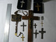 Lots De 7 Croix, Un Chapelet, Une Médaille Et Un Crucifix. - Colgantes