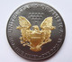 USA 2015 - 1 Tr. Oz Silver Dollar “Eagle” - Black Ruthenium & 24 CT Gold Plated - COA - Collezioni