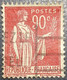 FRANCE Y&T N°285. Type Paix 90c. Rouge Carminé. Oblitéré. T.B..... - 1932-39 Paz