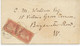 GB 1865 QV 1d Rose-red Pl.74 (pair EA-FA) Single Rate + Late Fee Both In The Left Corner, Against The Postal Regulations - Briefe U. Dokumente