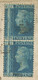 GB 1860 Fine Registered Letter LONDON - EXETER QV 2d Blue Pl.8 MAJOR VARIETIES - Storia Postale