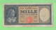Italia 1000 Lire Settembre 1961 Italie Italy Bank Note - 1.000 Lire