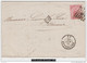 01545a Bruxelles 1866 LP60 TP20 V. Vienne(A)  Verso Gff Bleue Verviers/Coeln - Postmarks - Points