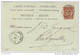 02305 TP 57 Perforé S/CP De La Soc.A. Bulcke & C° C. Anvers 10.6.1897 V. Natzweiler - 1863-09