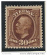 07981 Suède Sweden Oscar II 30 Ore Brown Neuf Sans Charnière ** Postfrisch Y&T 47 - Neufs