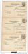 15402g CHEMIN DE FER - LOCOMOTIVE -  VOITURE DE DEUXIEME CLASSE - UN BLESSE - Accident Contich 1908 - Lot 3 Cartes - Kontich