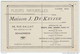 17414g MAISON J. DE KEYZER - Fleurs Naturelles - 58 Rue Gallait - Schaerbeek -  Série 5 Cartes Publicitaires - Schaerbeek - Schaarbeek