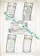 2 PLANS DESSINS 1899 PARIS 17° POSTE TELEPHONIQUE TELEPHONE WAGRAM RUE DESRENAUDES OU DES RENAUDES ARCHITECTE BOUSSARD - Paris