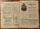 GAZZETTA DEL VILLAGGIO - N.83 6 /1/1877 - PERIODICI FRANCHI C.1 + AREZZO + BUCINE - COMPLETO CON PUBBLICITA' EPOCA - Prime Edizioni